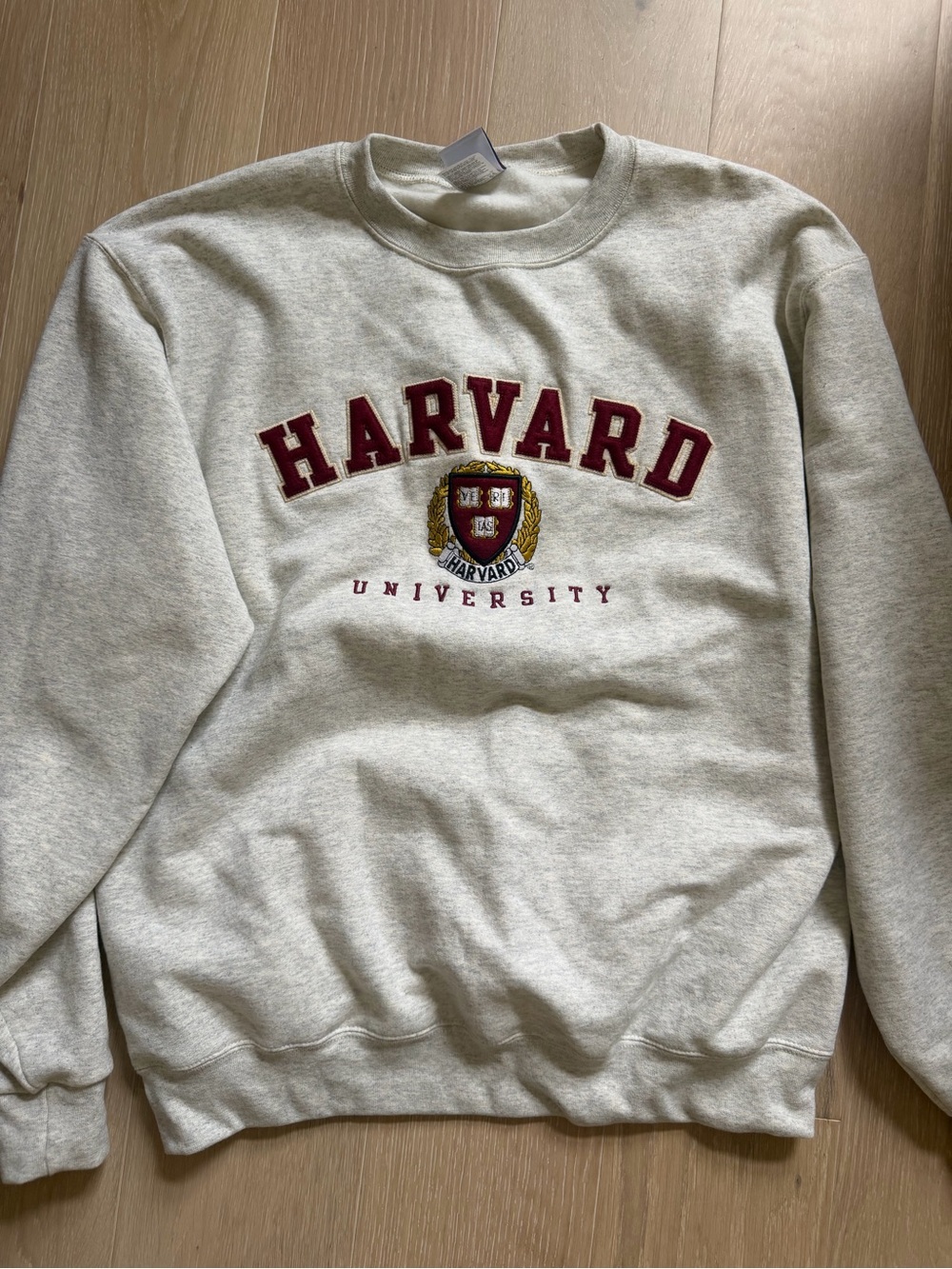 Harvard Crewneck Grey Sweatshirt - Large - Academic University Spiritwear
